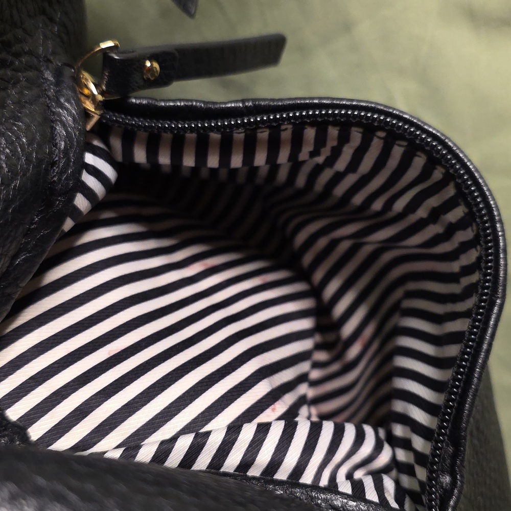 Kate Spade Black Pebbled Leather Slouch Hobo Satchel Shoulder Bag - Picture 5 of 7